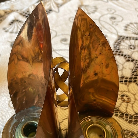 Chase USA Vintage Pair Copper and Brass Arched Back and S Shape Handles - Picture 11 of 11